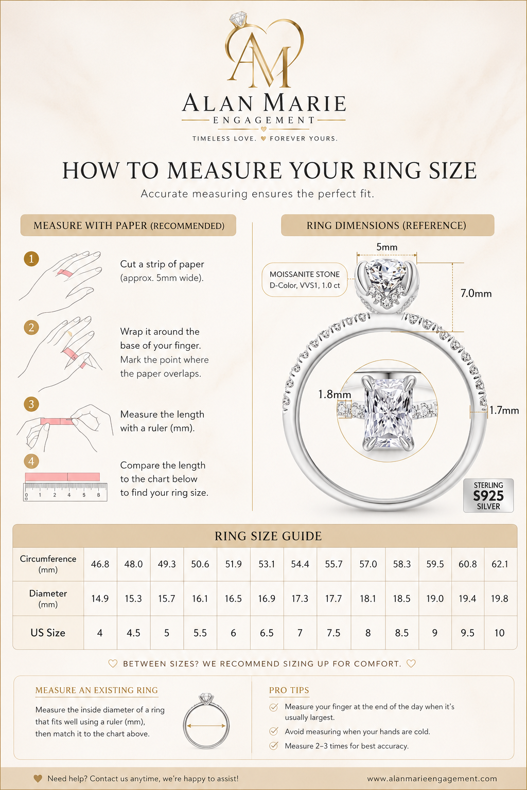 Radiant Emerald-Cut Moissanite Engagement Ring