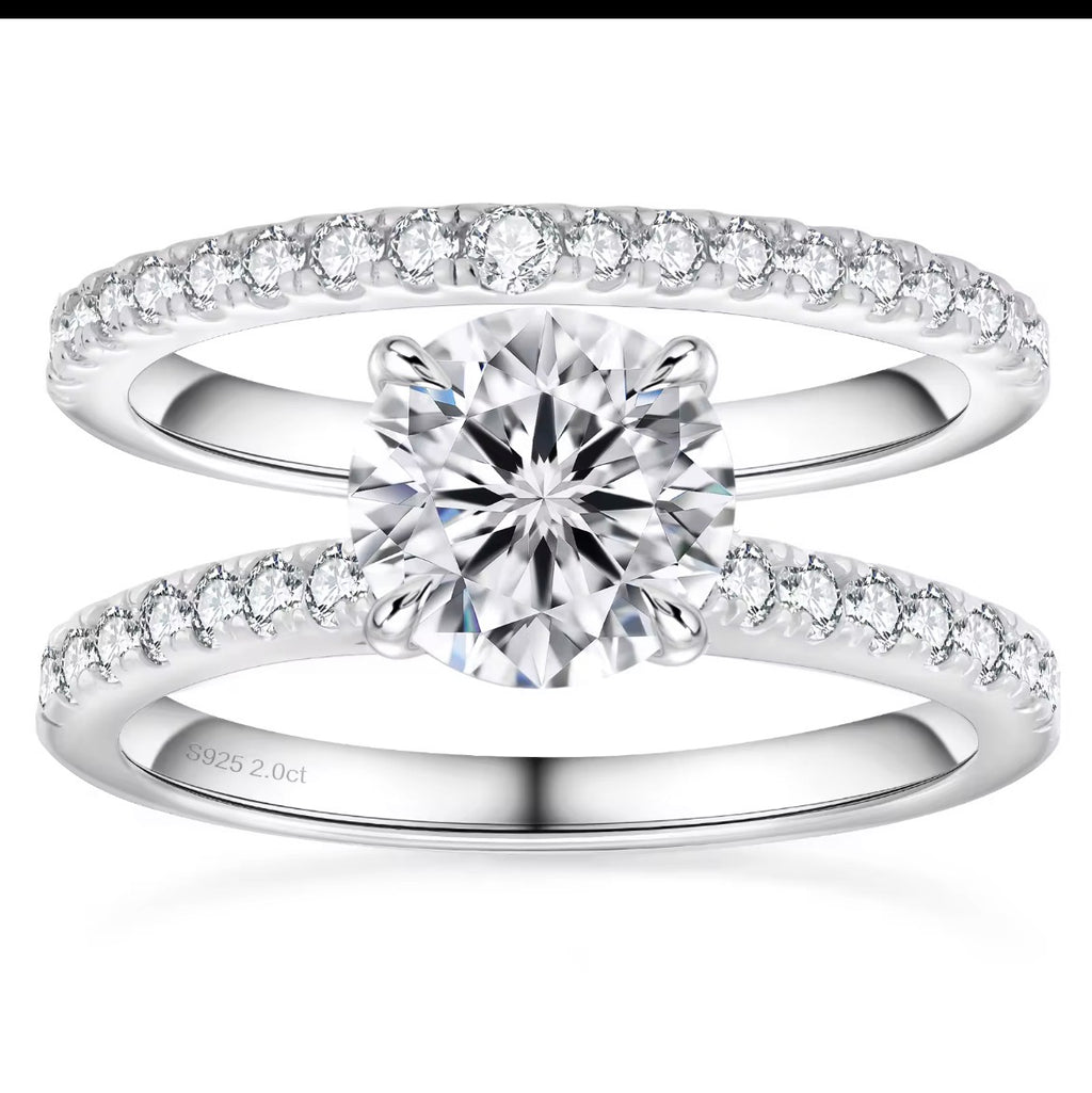 Evermore™ Moissanite Bridal Set