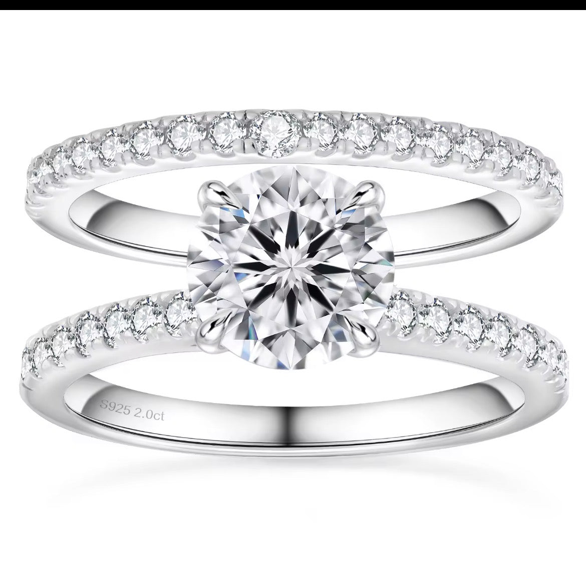 Evermore™ Moissanite Bridal Set