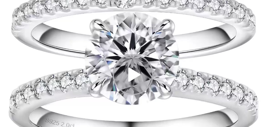 Evermore™ Moissanite Bridal Set