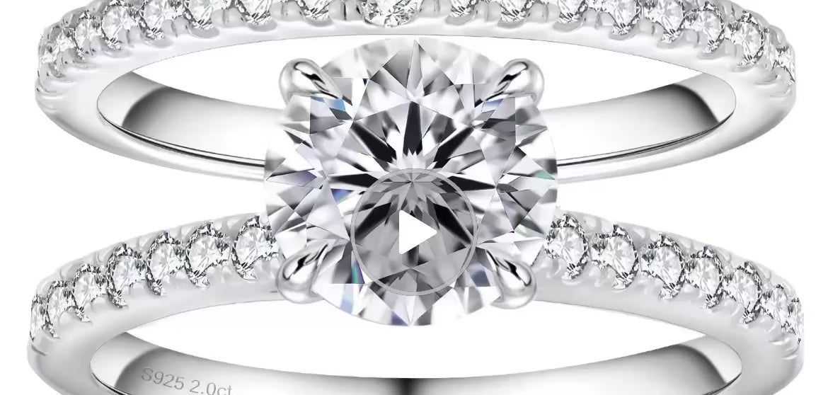 Evermore™ Moissanite Bridal Set